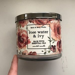 Rose Water and Ivy Candle - NEW